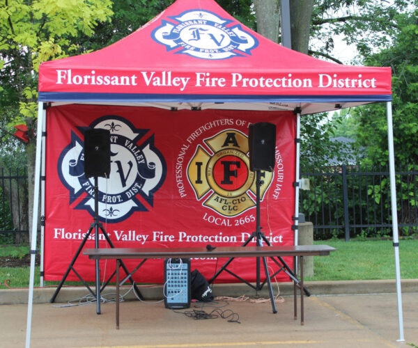 CUSTOM FIRE DEPARTMENT AND FIRST REPONDER CANOPY TENT