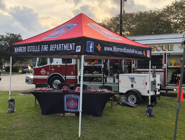 CUSTOM FIRE DEPARTMENT CANOPY TENT