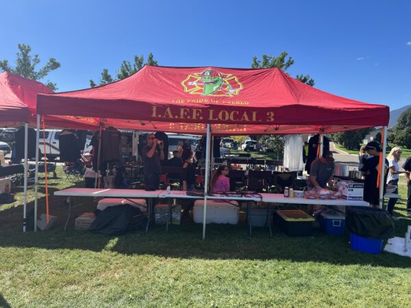 CUSTOM FIRE DEPARTMENT TENT CANOPY AND FRAME