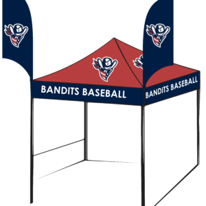 10X10 CANOPY TENT GRAPHIC WITH FLAGS