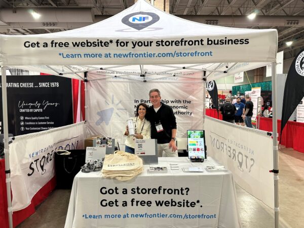 CUSTOM SMALL BUSINESS CORPORATE TENT at trade show