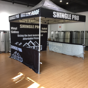 Shingle pro roofing tent set up
