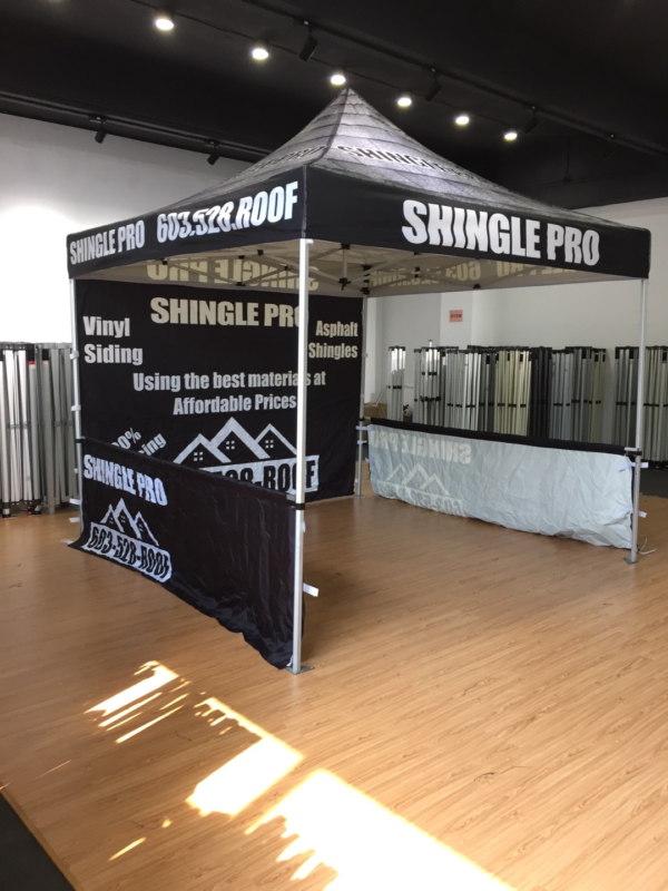 Shingle pro roofing tent set up