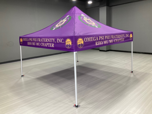 CUSTOM OMEGA PSI PHI FRATERNITY TENT