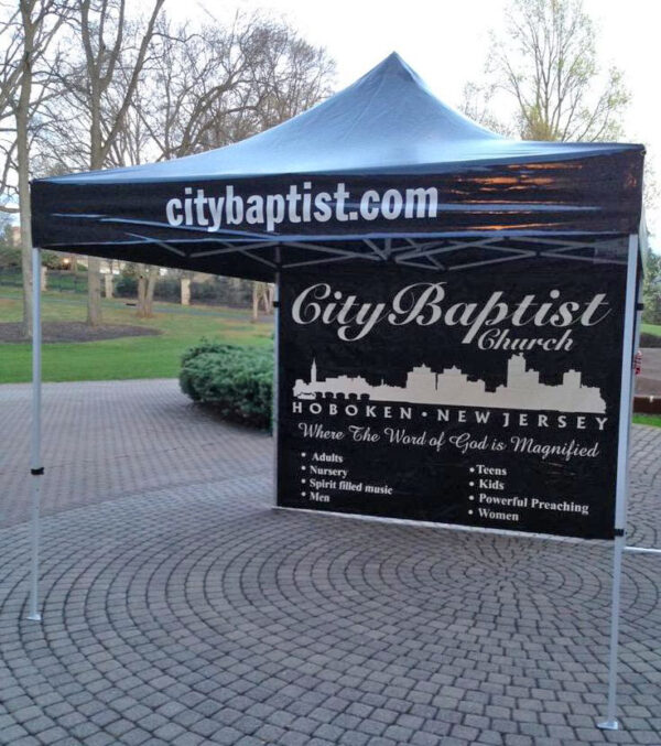 CITY BAPTIST CUSTOM CHURCH POP UP TENT