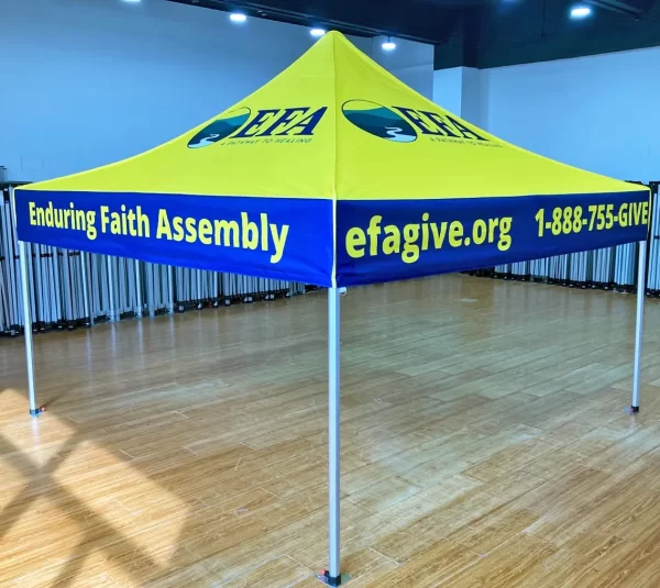 ENDURING FAITH MINISTRY CUSTOM TENT