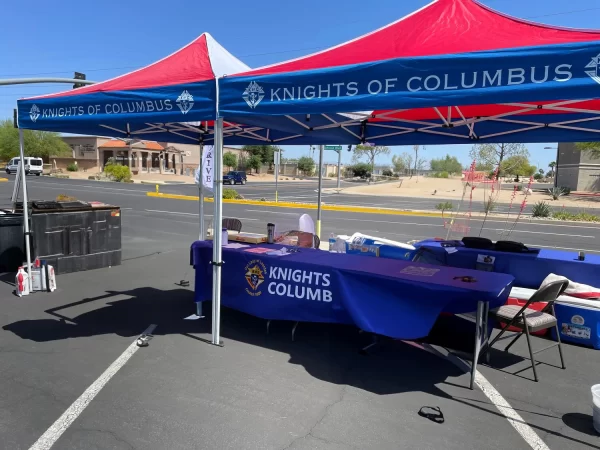 Custom Catholic Church KOC Canopy Tents