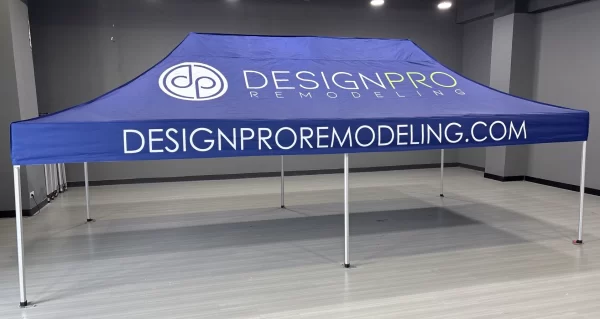 BLUE 20X20 TENT WITH LOGO