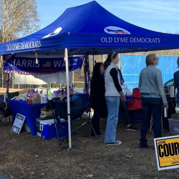ELECTION DAY BLUE TENT