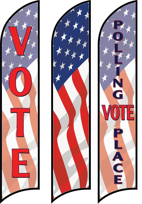 ELECTION FLAGS VOTE AND POLLING