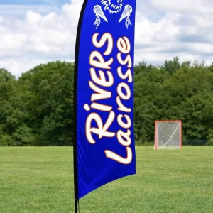 Custom Youth Lacrosse LAX Feather Flags